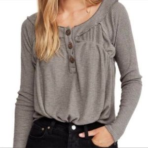 we the free button up thermal